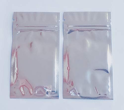 500pcs Silver Aluminum Foil Mylar 4x7 inches Re-closeable Bag Front Clear AL2 Ship Fast image 4