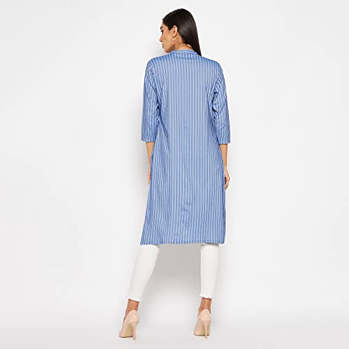 Image of CAMEY Women Striped Cotton Dress