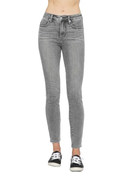 Judy Blue Mid Rise Tummy Control Shield Pocket Skinny Jeans 888622
