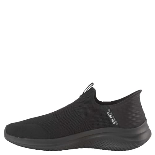 Skechers Homme Ultra Flex 3.0 Smooth Step Slip-on, Black Knit/Trim, 40 EU