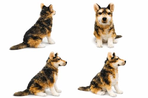 Image of Super Soft German Shepherd Dog Plush Toy 85 cm | Large Stuffed Animal for Kids Boys & Girls | Ultra-Cuddly Teddy, Safe & Skin-Friendly for Birthdays, Valentine's Day & Special Occasions