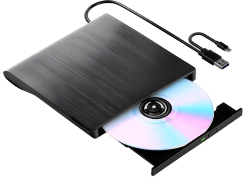 IVNDUY External Blu Ray Drive 6X Bd Re USB C and USB 3.0