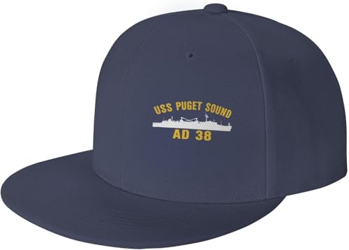 USS Puget Sound Ad 38 Adjustable Outdoor Baseball Hat Flat Hat