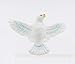 Fine Porcelain White Dove Taper Candle Stick Ring Climber Set of 2 (2 pcs Set), 3