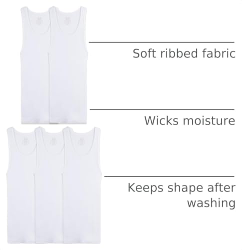 Image of Fruit of The Loom Boys' Eversoft Cotton Undershirts, T Shirts & Tank Tops