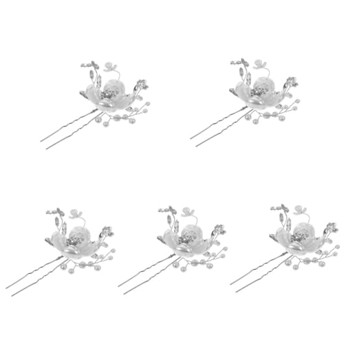Épingle à cheveux mariage fleur blanche de qualité pour coiffure mariée