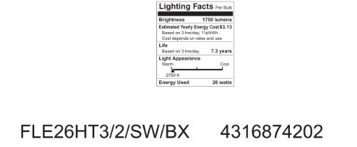 Ge Lighting 74202 26 Watts 1750 Lumen Energy Smart Spiral Cfl Bulb With Medium Base #TOP5