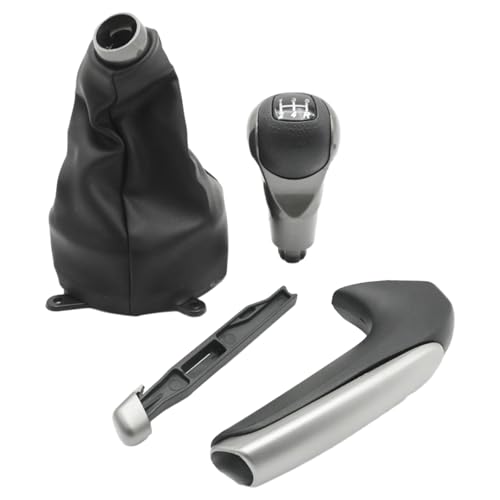 DUZFOREI 3 Pack Manual Gear Shift Knob with 1 Pack Leather Boot, Replacement for Honda Civic 2006 2007 2008 2009 2010 2011, Replaces 54102-SNA-A02 54102-SNA-A01