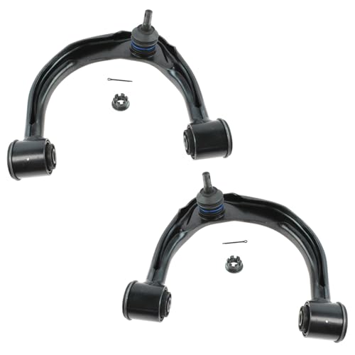 TRQ Front Upper Driver and Passenger Side Control Arm and Ball Joint Set 2 Piece Compatible with 2016-2023 Toyota Tacoma 2005-2015 Tacoma 4WD 2005-2015 Tacoma Pre Runner RWD 2015 Tacoma TRD Pro 4WD
