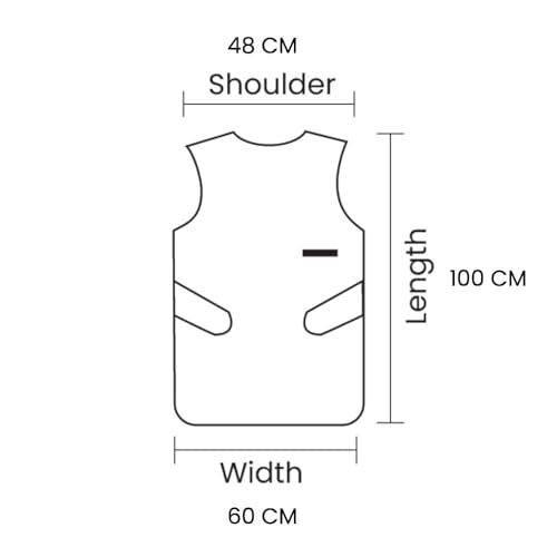 Image of IS IndoSurgicals Lead Apron for X-Ray Protection 100CM X 60CM (0.50mm Lead Equivalence)