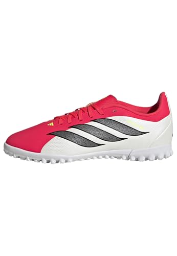 adidas Unisex Club Turf Football Shoes Kids, Lucid red/core Black/FTWR White, 4 UK
