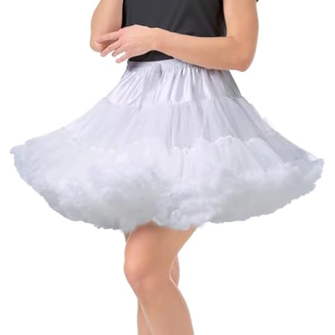 daisysboutique Women's Fluffy Petticoat Skirt Cover