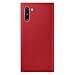 Samsung Original Galaxy Note10 Leather Cover, Official Galaxy Note10 Case/Leather Phone Case Made with Genuine Hardwearing Italian Calf Leather - Red