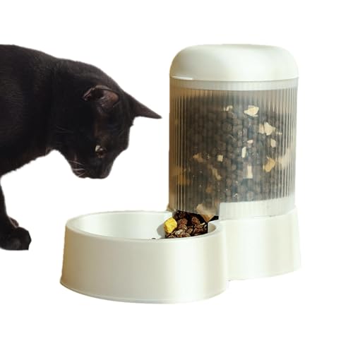 Alimentador de autos alimentos para gatos, alimentador automático de gatos,Alimentar el dispensador de gatos Alimentador de alimentos de gran capacidad | Tazón de perro pequeño para mascotas desmontab