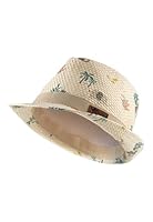 Sterntaler Strohhut Safari - klassischer Sonnenhut mit Allover Safari Print - UV-Schutz 50+ Sommerhut - Jungen Strandkappe - Baby und Kinder Kopfbedeckung - Sand, Größe 53