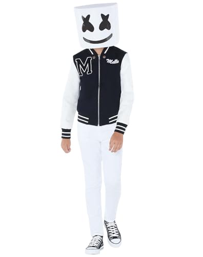 Spirit Halloween Marshmello Kids Jacket | Officially Licensed | DJ Cosplay | Easy Halloween Costume | Mask Not Included