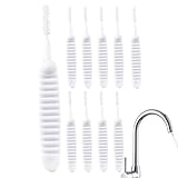 Spazzola per la pulizia del soffione - Set di 10 pezzi con setole in nylon resistenti per eliminare l'accumulo di minerali e ostruzioni | Design compatto per raggiungere piccoli aguj