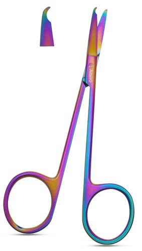 Suture Removal Scissors 5.5 with Crescent Hook – Stainless Steel Stitch Scissors for First Aid, EMS, Training, and Professional Use
