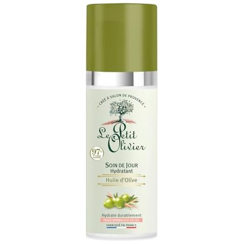 Le Petit Olivier Moisturizing Day Skin Care - Enriched with Olive Oil - Soothes and Hydrates Skin - Made with Natural Origin Ingredients - Silicone Free - Normal to Dry Skin - 1.6 oz Moisturizer Cover