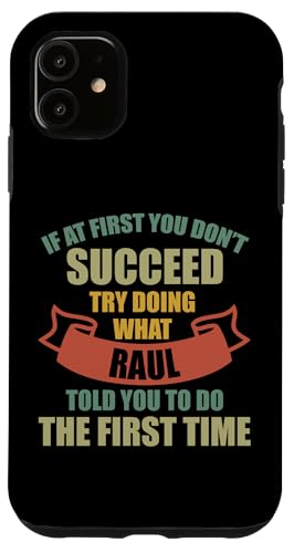 Carcasa para iPhone 11 RAUL - Camisa de nombre personalizada RAUL