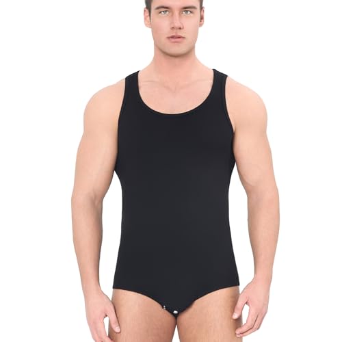 Pijama de hombre tipo body acanalado Landofgenie para un descanso cómodo en casa