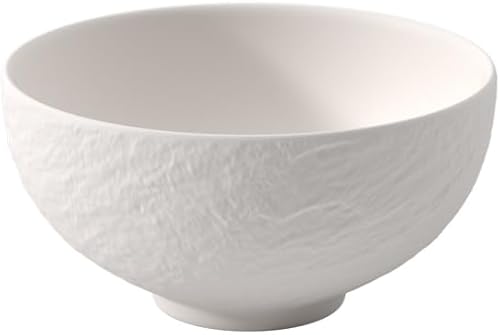Villeroy & Boch Fabricación Rock Blanc - Tazón de arroz mediano