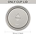 Titanium Cup Lid 4Inch Universal Titanium Mug Lid Portable Camping Pot Lid with Foldable Handle & Vent Hole Sturdy Backpacking Mug Cup Lid for Camping Kitchen, Backpacking Mug, Only Cup Lid