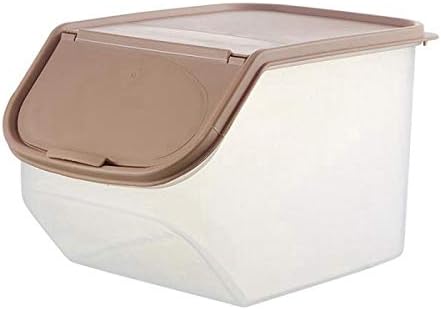 Dried Food Storage Sealed Box Plastic Kitchen Cereal Flour Rice Bean Grain Container Organizer(E)