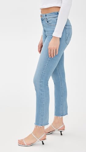 MOTHER Women's Mid Rise Dazzler Ankle Fray Jeans4