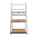 Produktbild HZPXSB Hölzerner faltender Blumentopf-Gärtner-Speicher-Regal Gestell-Planter Display Ladder Gartenmeile Rustikales 3 Tier Naturhartholz Indoor/Outdoor-Werkstheater Folding Portable Herb & Plant Stan