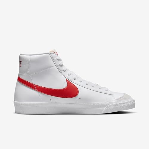 Image of Nike Mens Blazer Running Shoe Mid '77 VNTG-White /Picante Red-Summit White-Bq6806-128-6Uk