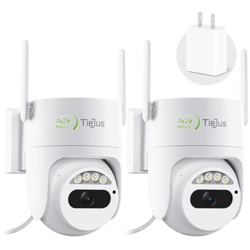 TIEJUS 5G/2.4G Security Camera Outdoor, 3MP Wired Cameras 24/7 Recording,