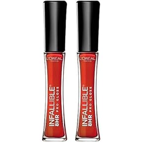 L’Oréal Paris Makeup Infallible 8 Hour Pro Gloss, Fiery, 0.21 Ounce (Pack of 2)