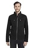 tom tailor herren jacke Verschließbare Brusttaschen TOM TAILOR Herren & s Moderne Regenjacke Canvas-Jacke, Black, L