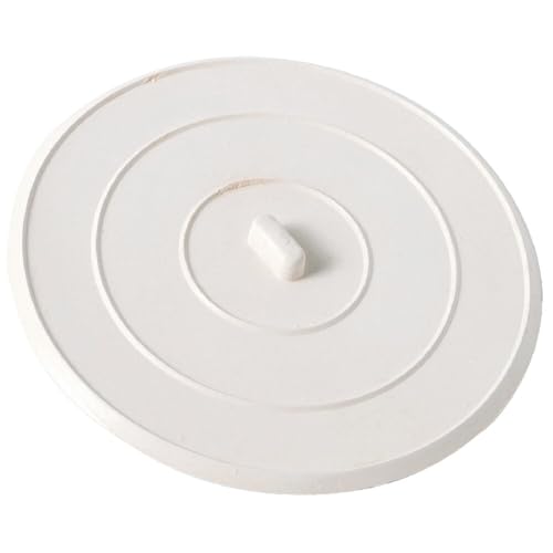 Tapón de fregadero de goma blanco de 5 pulgadas