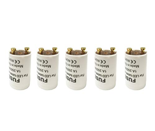 5 LED Starter Starterbrücke Dummy Umrüstung Starterbrück Überbrückung für T8 LED Röhre Leuchtstoffröhre 5 er set
