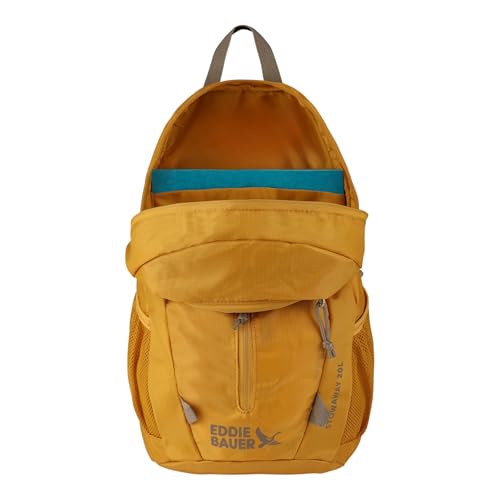 Image of Eddie Bauer Stowaway Packable Backpack | Travel | Outdoor | Lightweight | Foldable | Durable | Ripstop Polyester | 20L - Field Gold