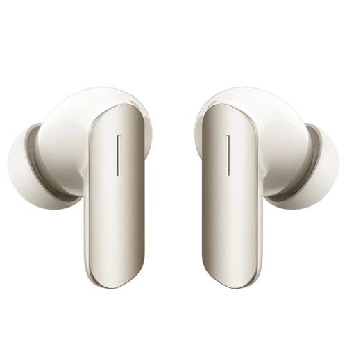Image of Realme Air 7 True Wireless Earbuds, 52dB Active Noise Reduction, Hi-Res Sound, LHDC, 12.4mm Dynamic Bass Driver, 6 Mics Clear Call, 52H Battery, Bluetooth 5.4, IP55 Water Resistance (Ivory Gold)