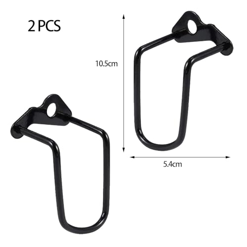 2 Stück Schaltwerkschutz 10.5 * 5.4 * 4.7 cm Fahrrad Schaltwerk Schutz Fahrradschaltung Schutzbügel Stahl für Mountainbikes, Rennräder, Falträder, Schwarz
