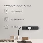 Belkin 6-Outlet Surge Protector with 6-Feet Power Cord