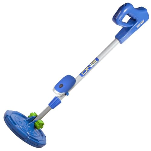 ExploreOne Metal Detector for Kids | Water Resistant, Light Weight, Adjustable Junior Metal Detector | Blue