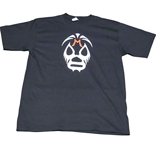 [Maskedmania] 【プロレス ルチャリブレ Tシャツ】 ルチャリブレ 半袖Tシャツ ミル・マスカラス トレードマスク ブラック ブラック Freeのサムネイル