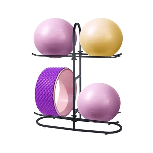 MEIPEIQIZHI Stabilising Ball Rack,Exercise Ball Holder,Medicine Ball Rack and Yoga Ball Storage Suitable for Stability Ball,Yoga Mats Home Gym and Commercial Gym