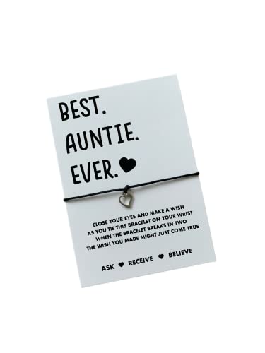 Auntie Gift | Auntie wish bracelet | Gift for Auntie | Aunty present