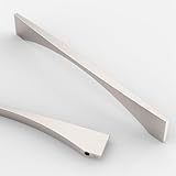 Asidrama Paquete de 10 manijas de gabinete de cocina color níquel satinado cepillado de 7.5 pulgadas (192mm),cajones y aparadores