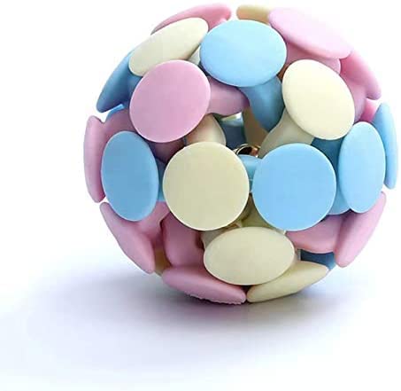 PETS EMPIRE Rainbow Rubber Dog Balls, Bite Resistant Bouncy Dogs Ball with Bells, Indestructable Pet Training Balls, Non- toxic pets Toy, Chew Toys Large Bounce Ball for Dogs, Puppies, Cats - 1N(Knot) (B0B39GMRN5) Amazon Price History, Amazon Price Tracker