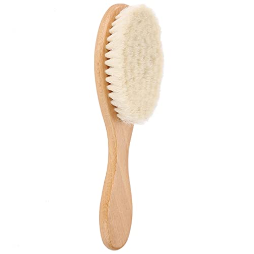 Cepillo de peluquero de pelo de cabra suave para moldear cabeza de aceite