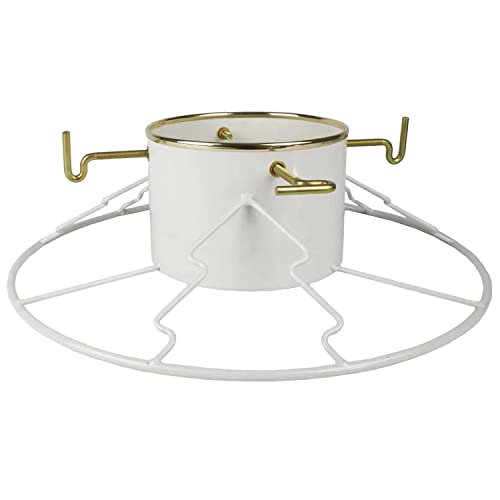 Yard Butler Christmas Tree Stand for 6-11' Trees, White