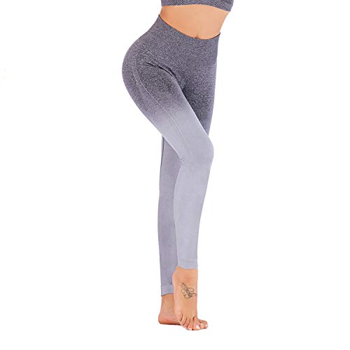 HLZKU Anti-Cellulite Compression Leggings, Women's High Waisted Yoga Pants Mesh Fat Burner Running