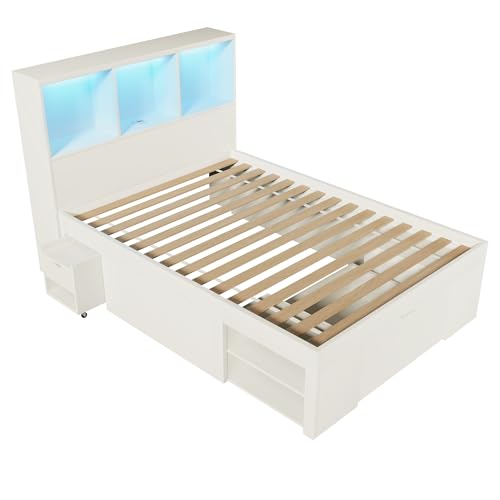 Cama funcional para dormitorio juvenil con espacio de almacenamiento y lectura nocturna 8